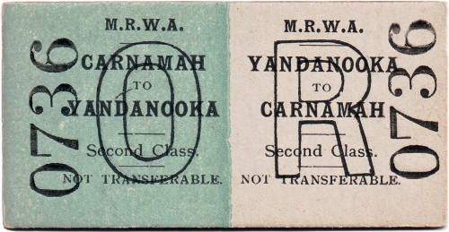 MRWA Railway Ticket